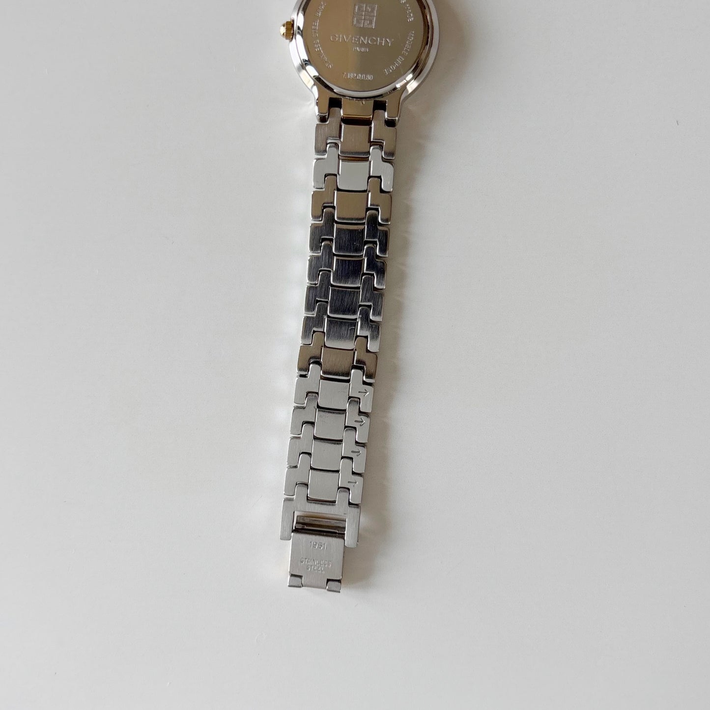Givenchy 1990s Round Dial Two Tone Watch