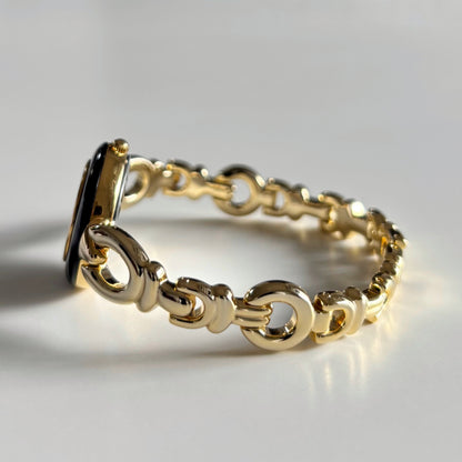 Dior 1990s Interchangeable Bezel Gold Plated Watch