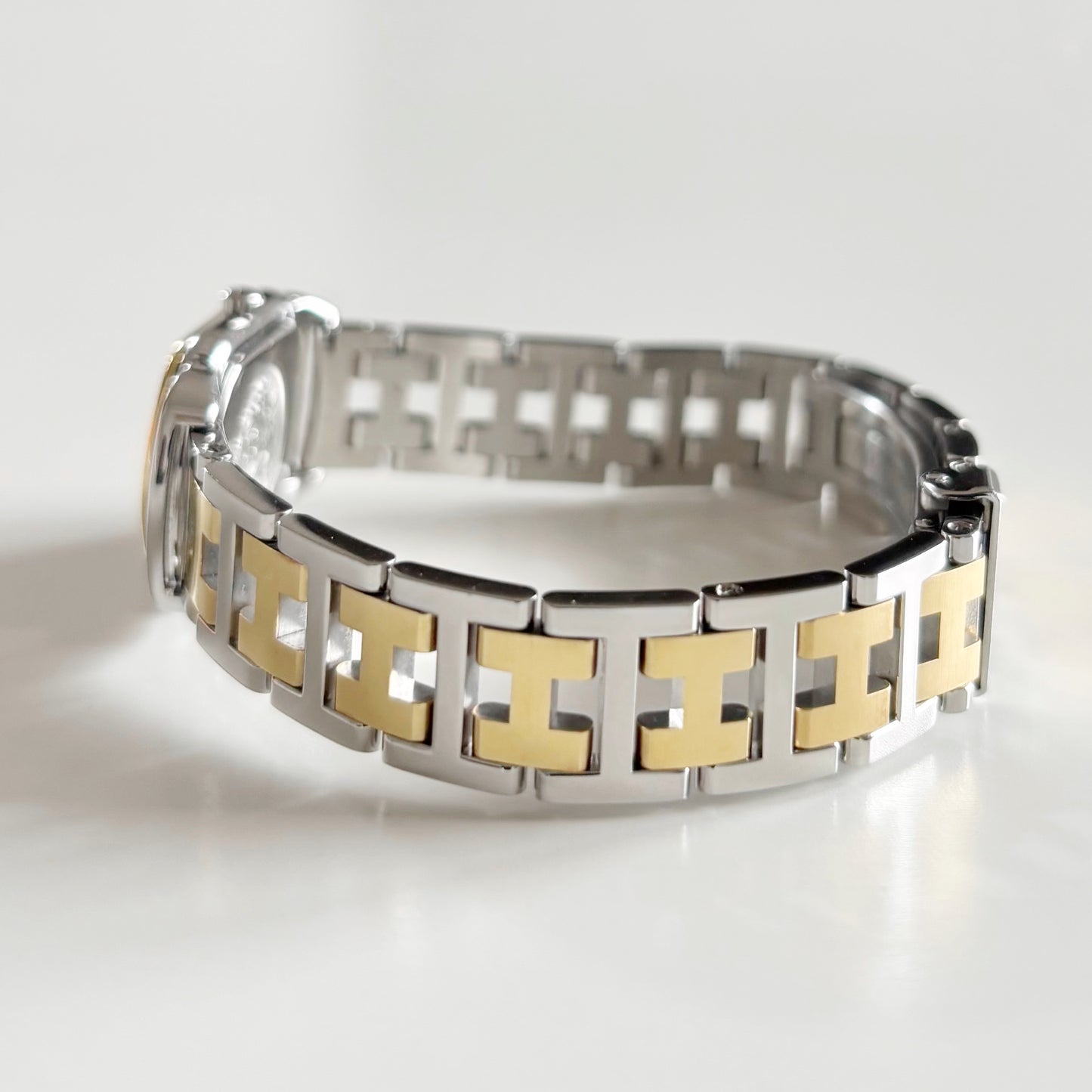 Hermes Early 2000s Rallye  Two Tone Watch