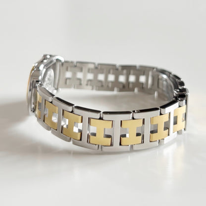 Hermes Early 2000s Rallye  Two Tone Watch