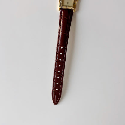 Gucci 1990s Tank Gold Plated Watch