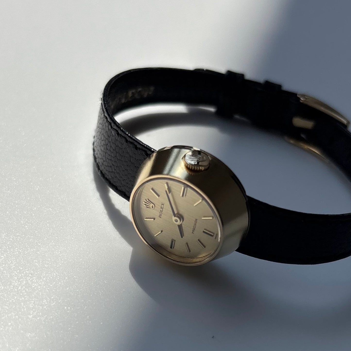 Rolex 1972 Chameleon Precision 18K Gold Case Interchangeable Strap Manual Wind Watch with straps, case