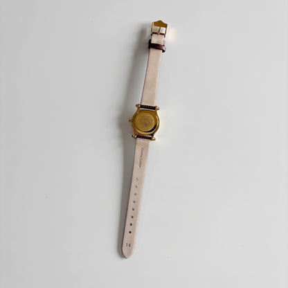 Gucci 1990s Gold Dial Gold Plated Watch