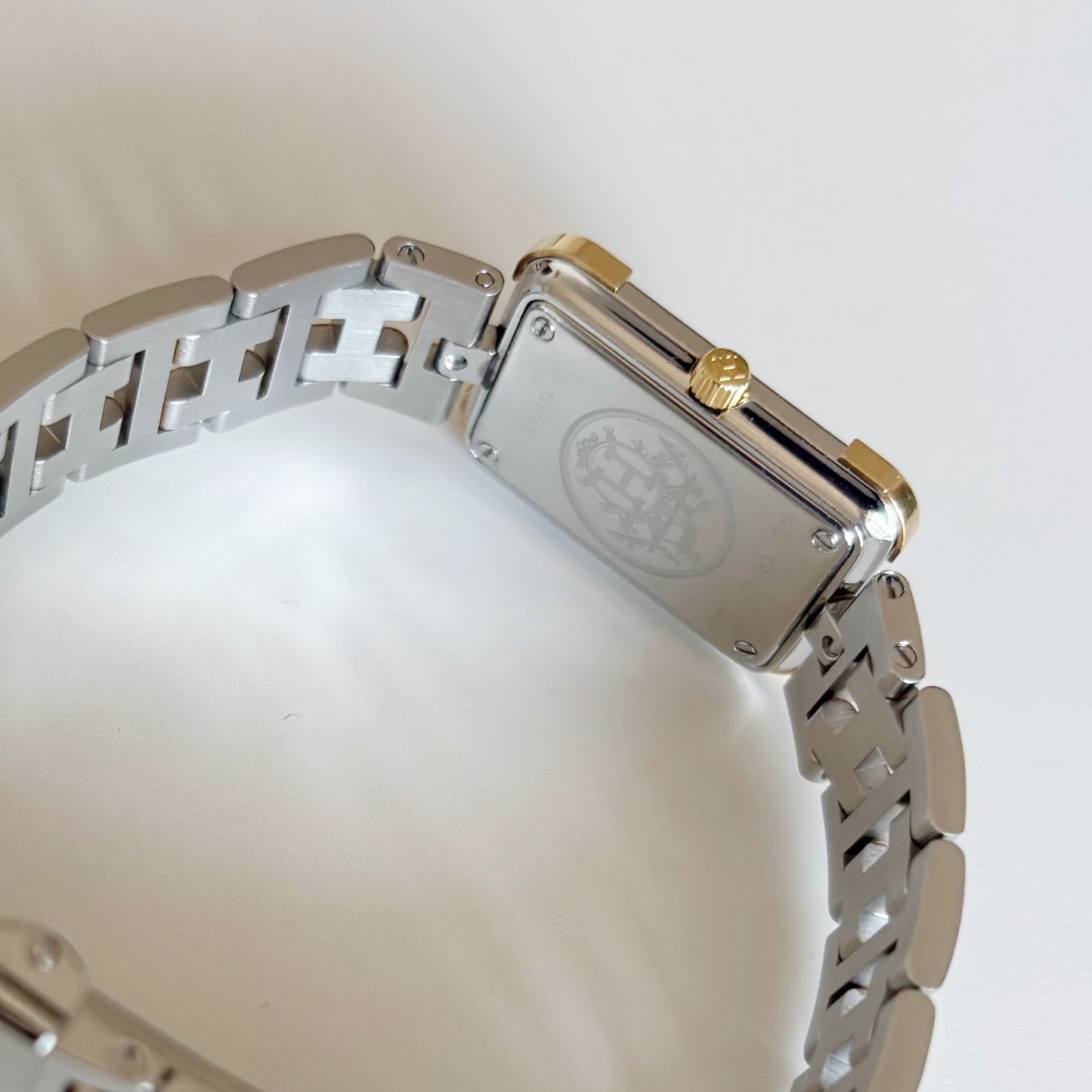 Hermes 1990s Croisier Two Tone Watch