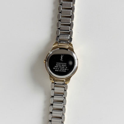 Yves Saint Laurent 1990s Round Dial Gold Plated Watch