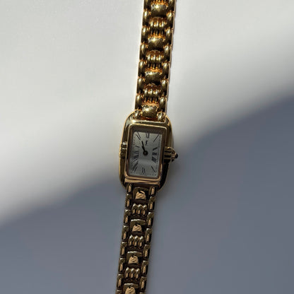 Yves Saint Laurent 1990s Tank Gold-Plated Watch