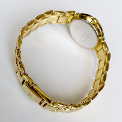 Dior 1990s Gold Plated Round Watch