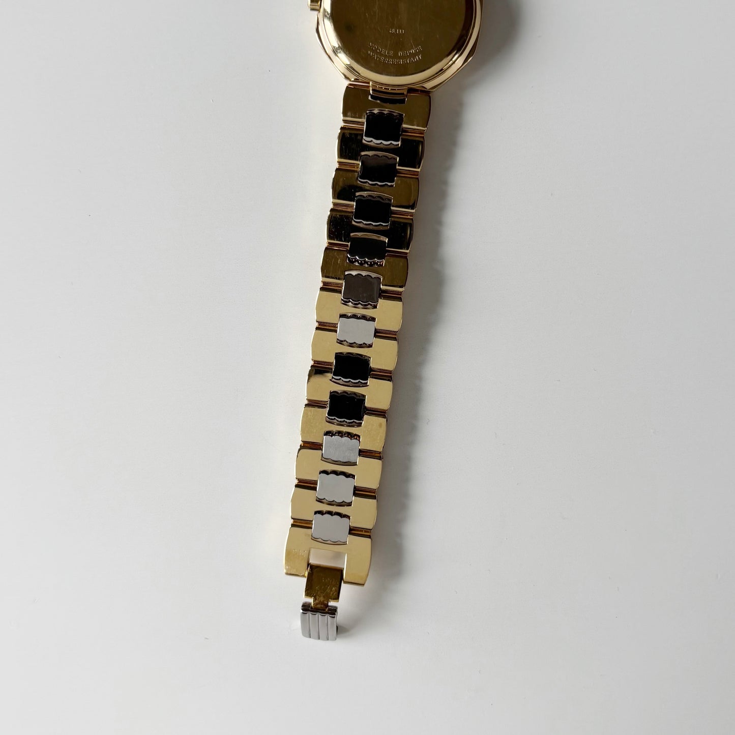 Dior 1990s Octagon Gold Plated Two Tone Watch