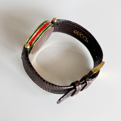 Gucci 1980s Sherry Round Dial Gold Plated Watch (Large)