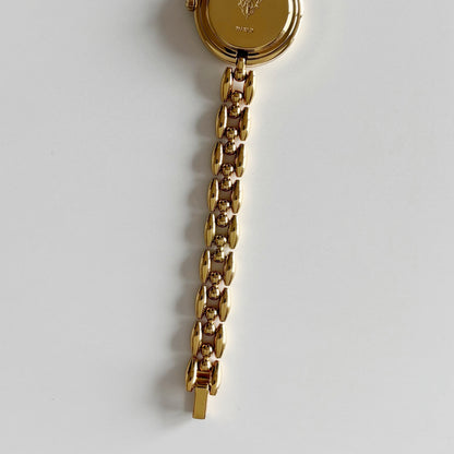 Gucci 1990s Interchangeable Bezel Gold Plated Watch with 6 bezels, case (167mm)