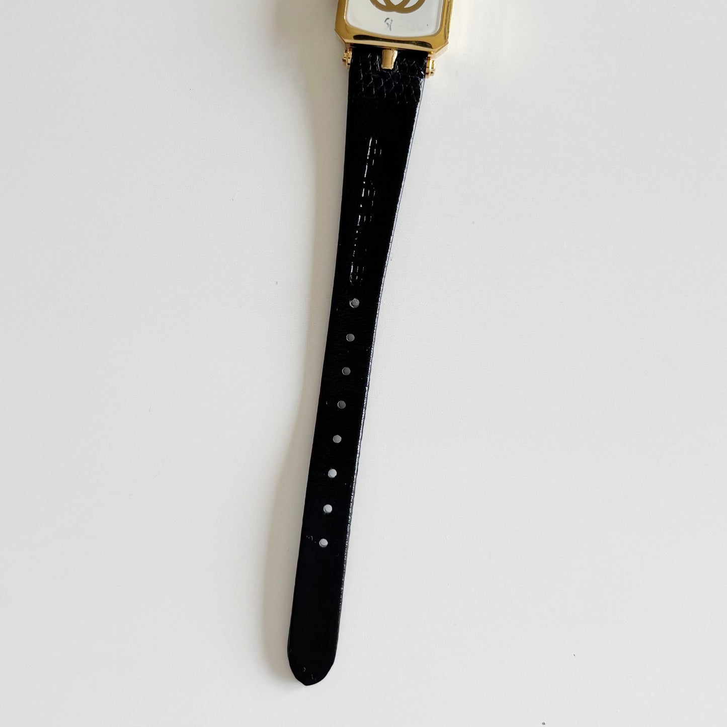 Gucci 1980s Square Dial Gold Plated Watch