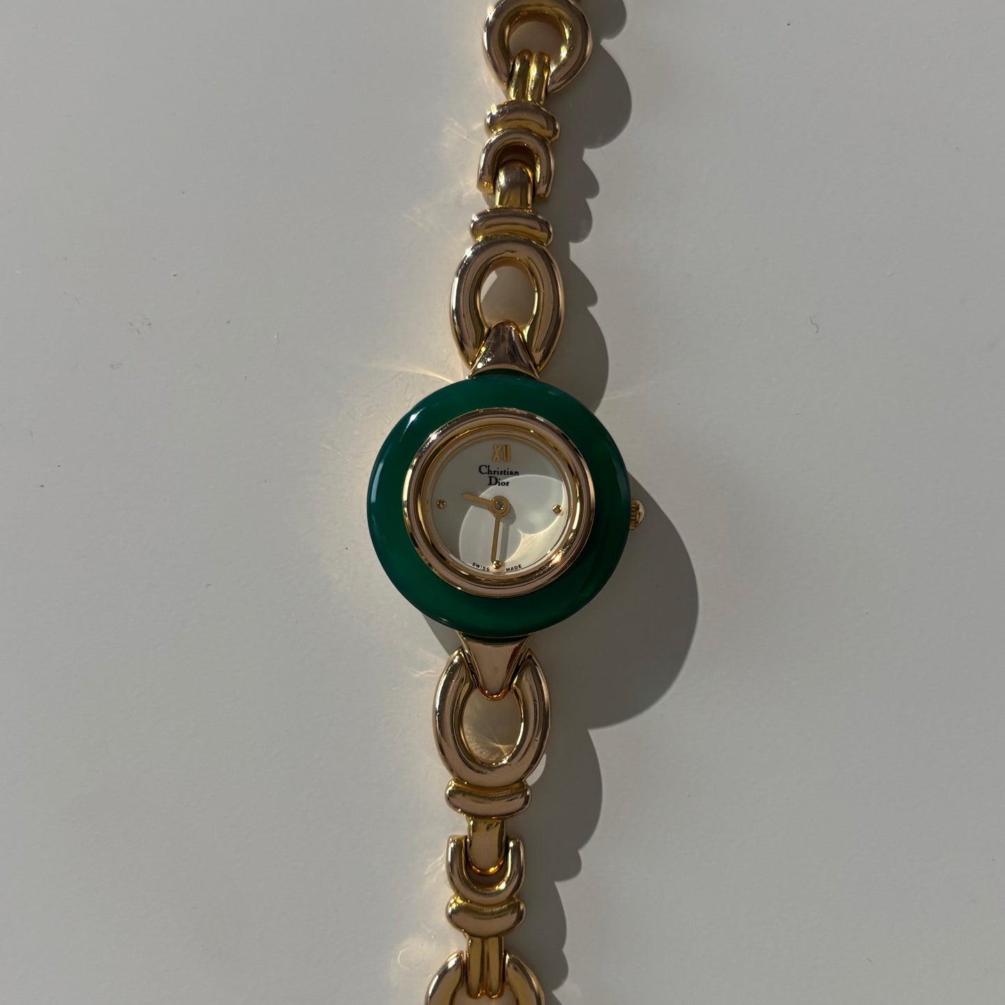 Dior 1990s Interchangeable Bezel Gold Plated Watch