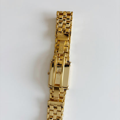 Gucci 1990s Tank Gold Plated Watch (Large)
