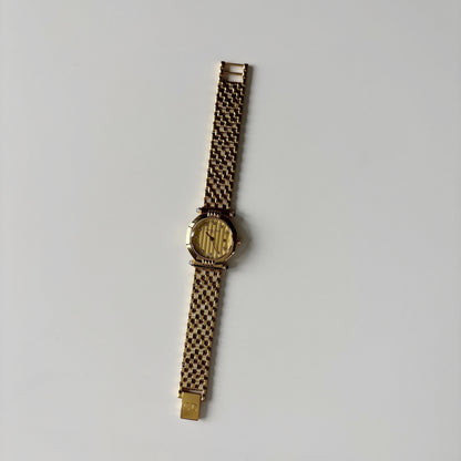 Dior 1990s Octagon Dial Gold Plated Watch