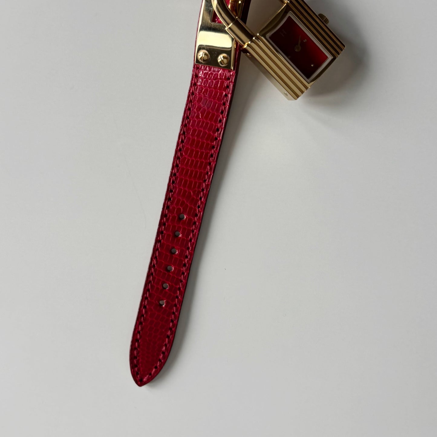 Hermes 1990s Kelly Red Watch