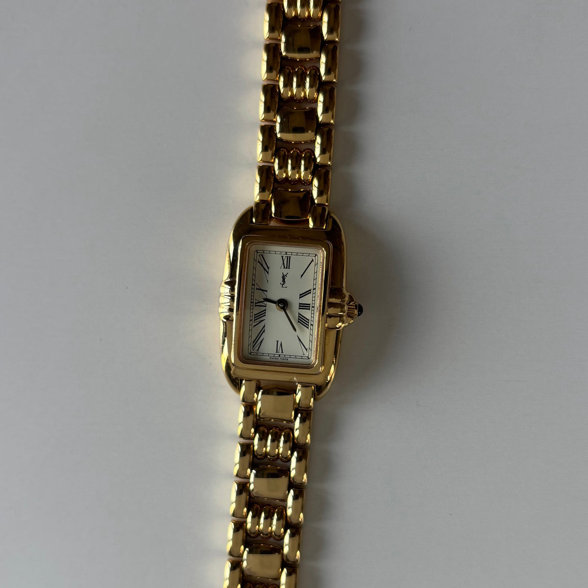 Yves Saint Laurent 1990s Tank Gold-Plated Watch