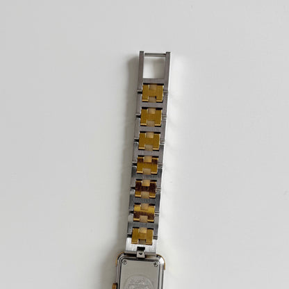 Hermes 1990s Croisier Two Tone Watch