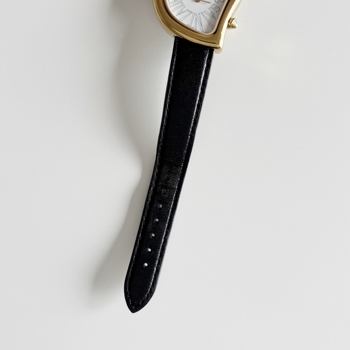 Yves Saint Laurent 1990s Heart Shaped Dial Gold Plated Watch
