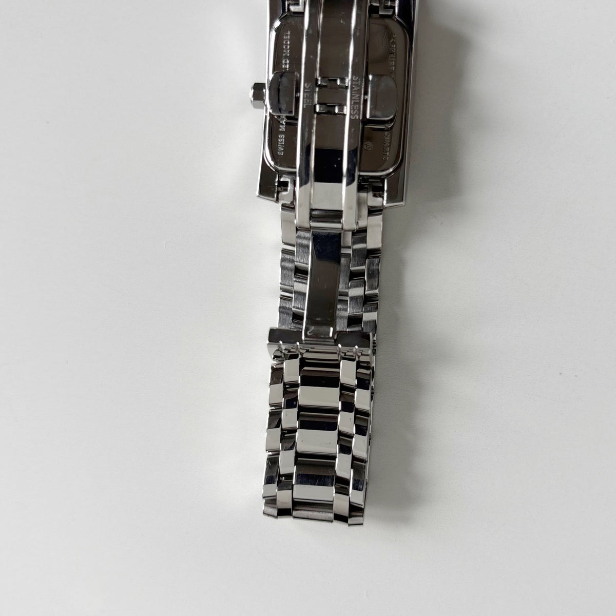 Fendi 1990s Tank Stainless Steel Watch