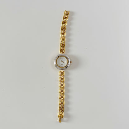 Gucci 1990s Interchangeable Bezel Gold Plated Watch with 6 bezels, case (160mm)