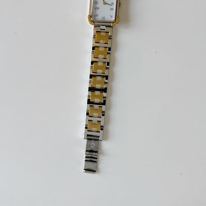 Hermes 1990s Croisier Two Tone Watch