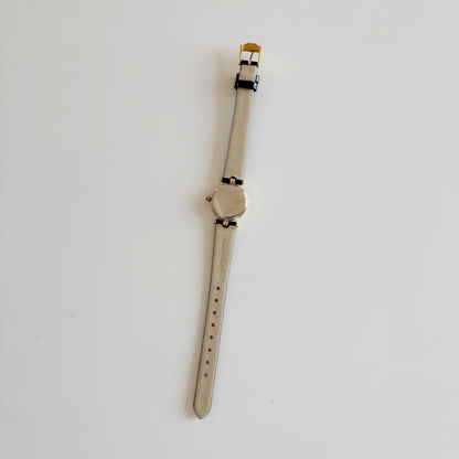 Dior 1990s Seashell Round Dial Gold Plated Watch