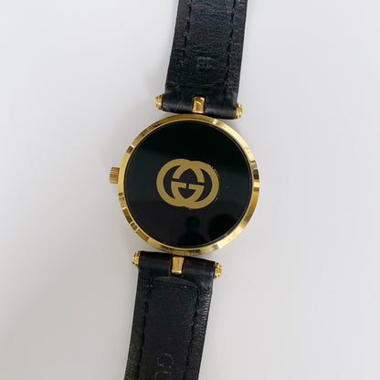 Gucci 1980s Gold Plated Moon Phase Watch