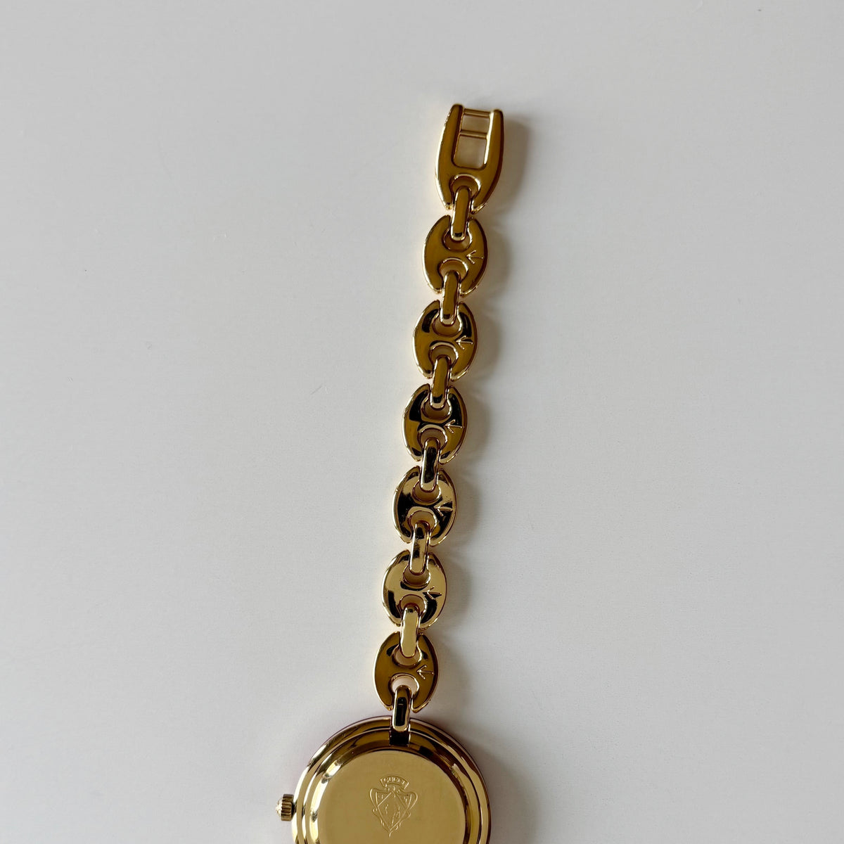 Gucci 1990s Interchangeable Bezel Gold Plated Chain Watch with 6 bezels, case (165mm)
