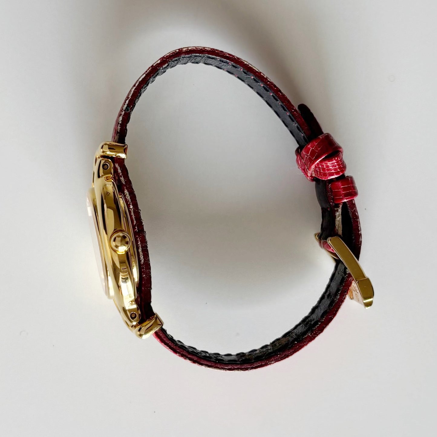 Fendi 1990s Interchangeable Belt Gold Plated Watch with 5 straps, case