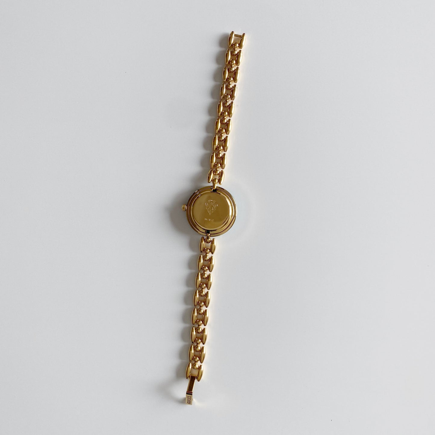 Gucci 1990s Interchangeable Bezel Gold Plated Watch with 6 bezels, case (170mm)
