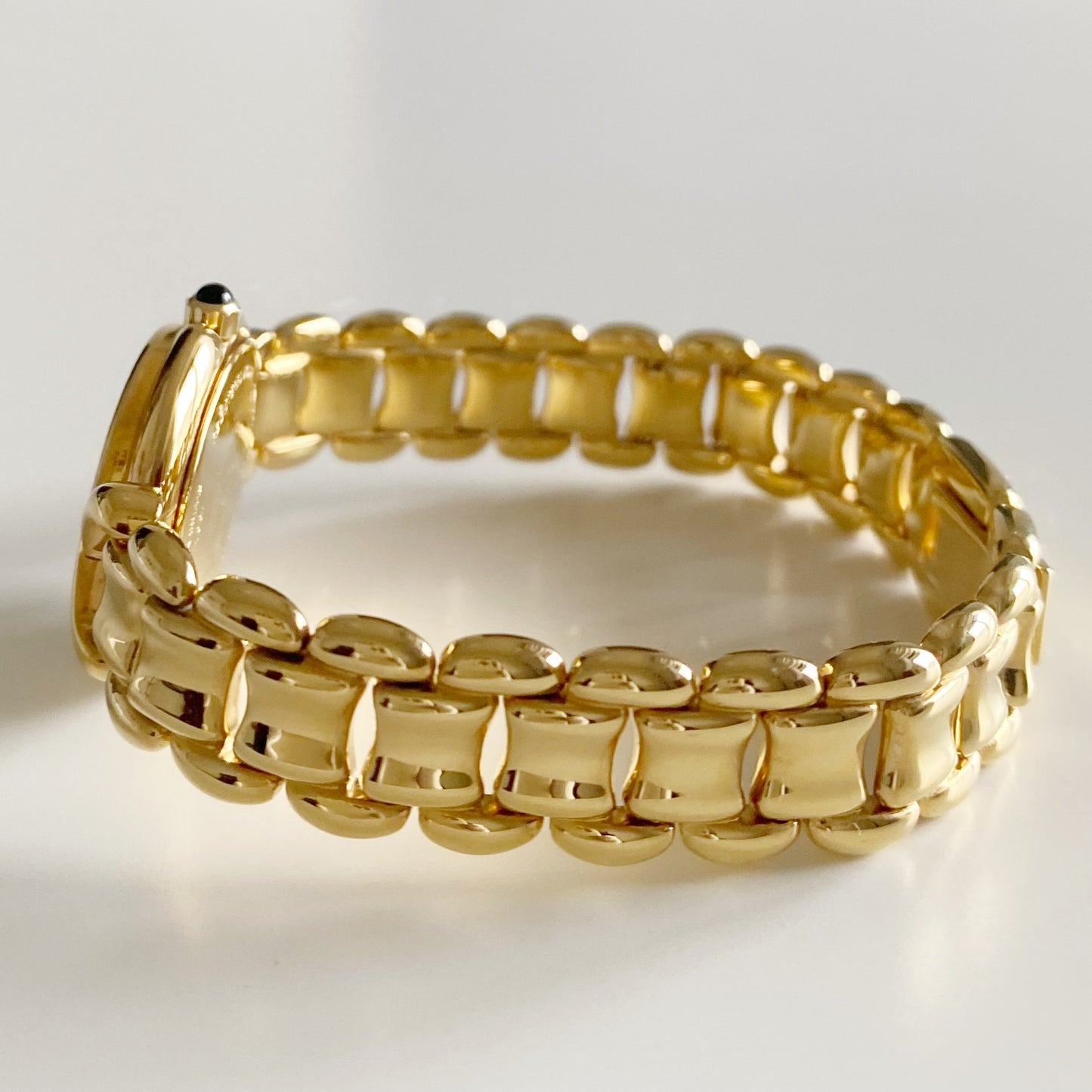 Fendi 1990s Seashell Dial Gold Plated Watch