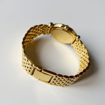 Dior 1990s CD Logo Octagon Gold Plated Watch