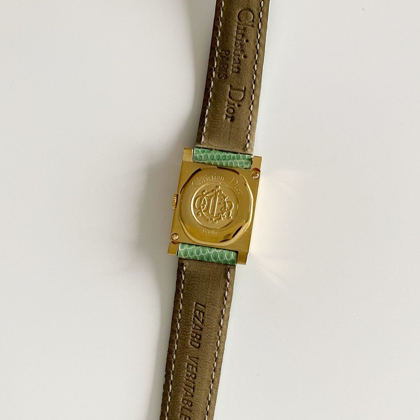 Dior Early 2000s La Parisienne Gold Plated Interchangeable Watch with 3 straps, case