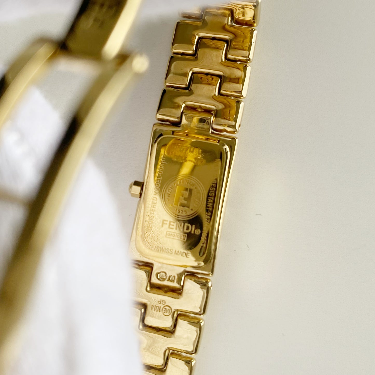 Fendi 1990s Gold Plated Watch