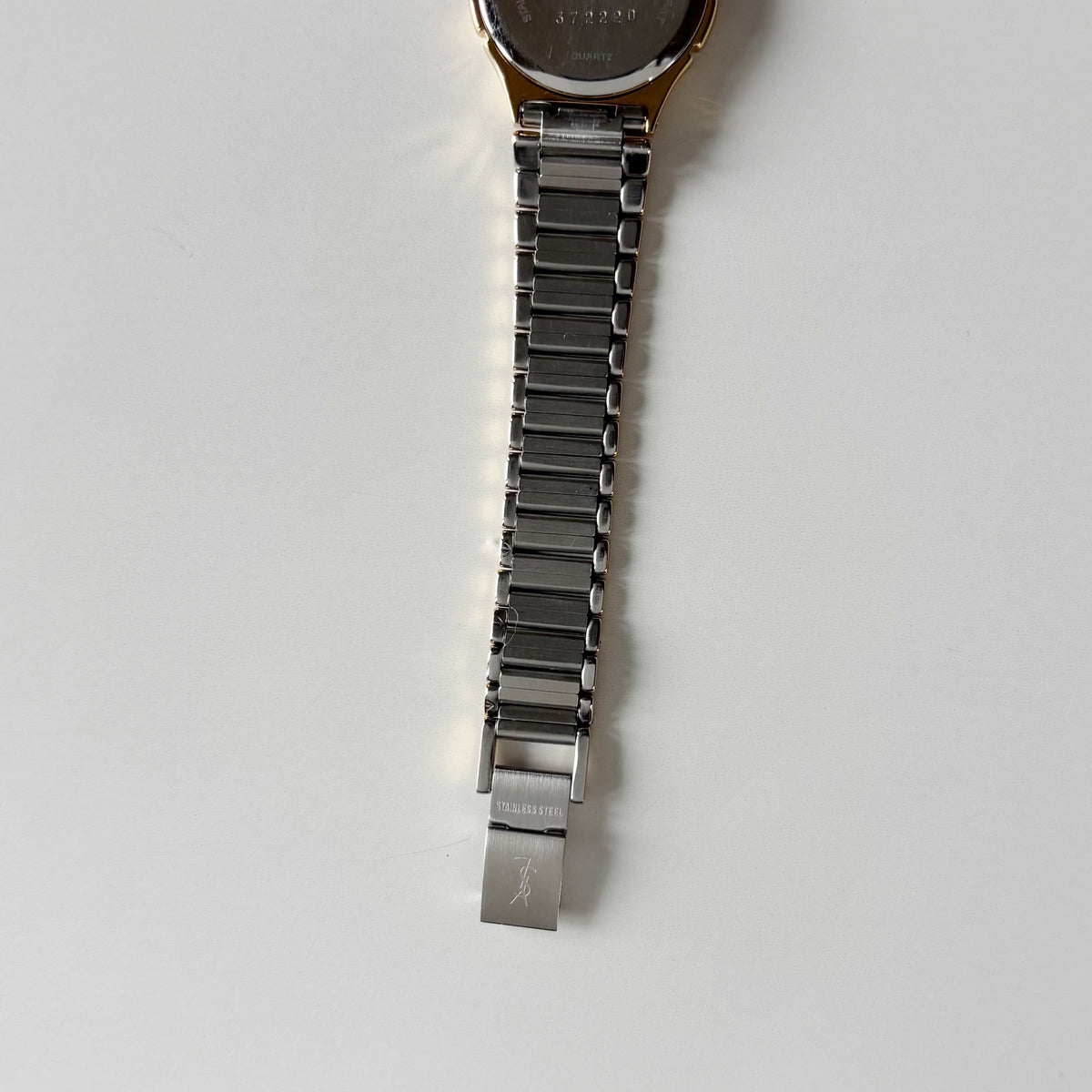 Yves Saint Laurent 1990s Round Dial Two-Tone Gold-Plated Watch