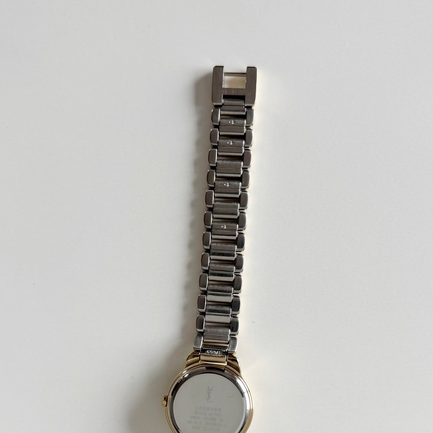 Yves Saint Laurent 1990s Round Dial Gold Plated Watch