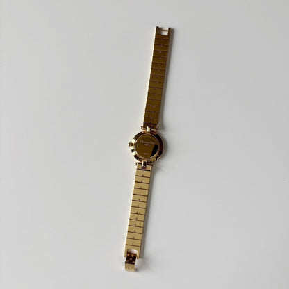 Dior 1990s Round Dial Gold Plated Watch