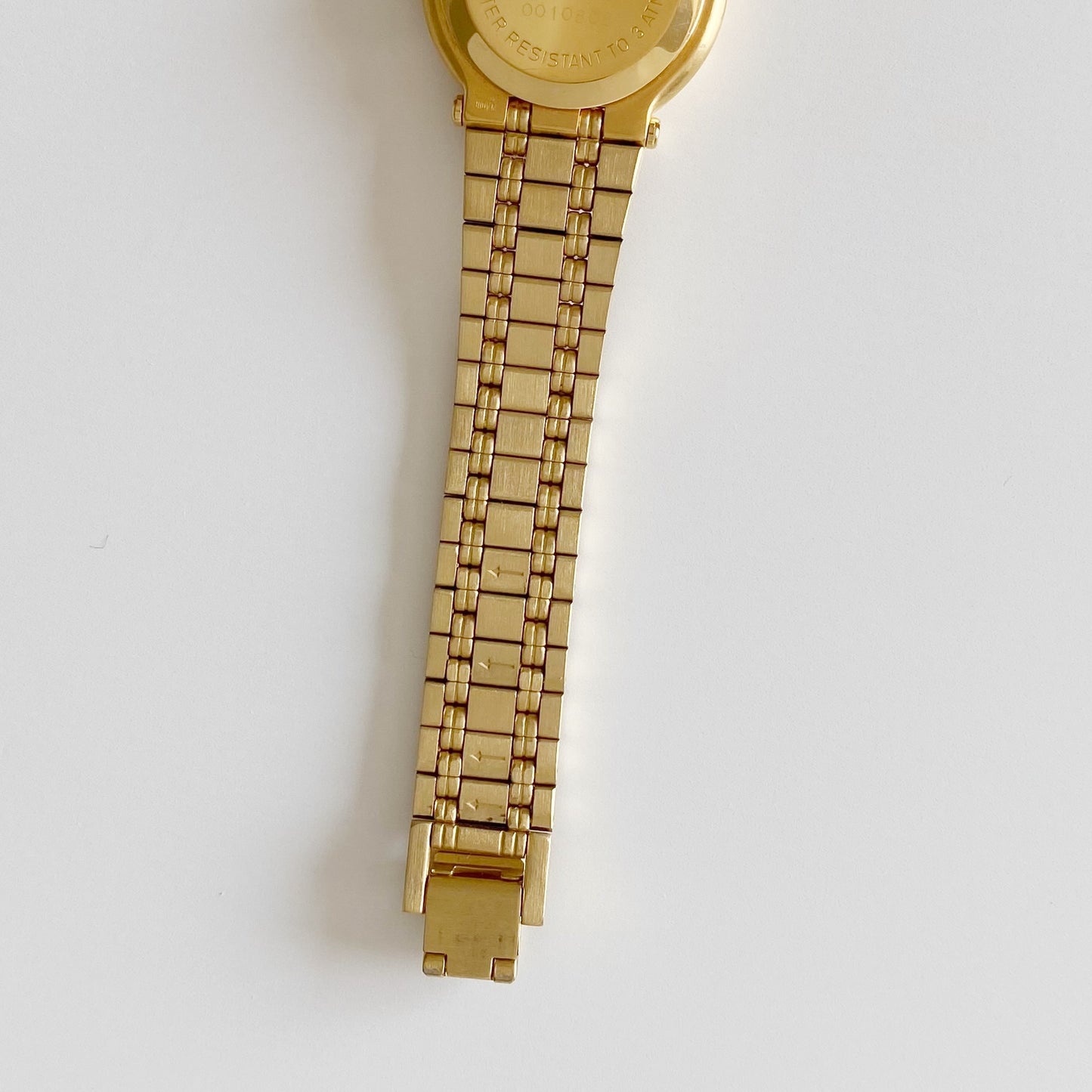 Gucci 1990s Gold Plated Date Watch