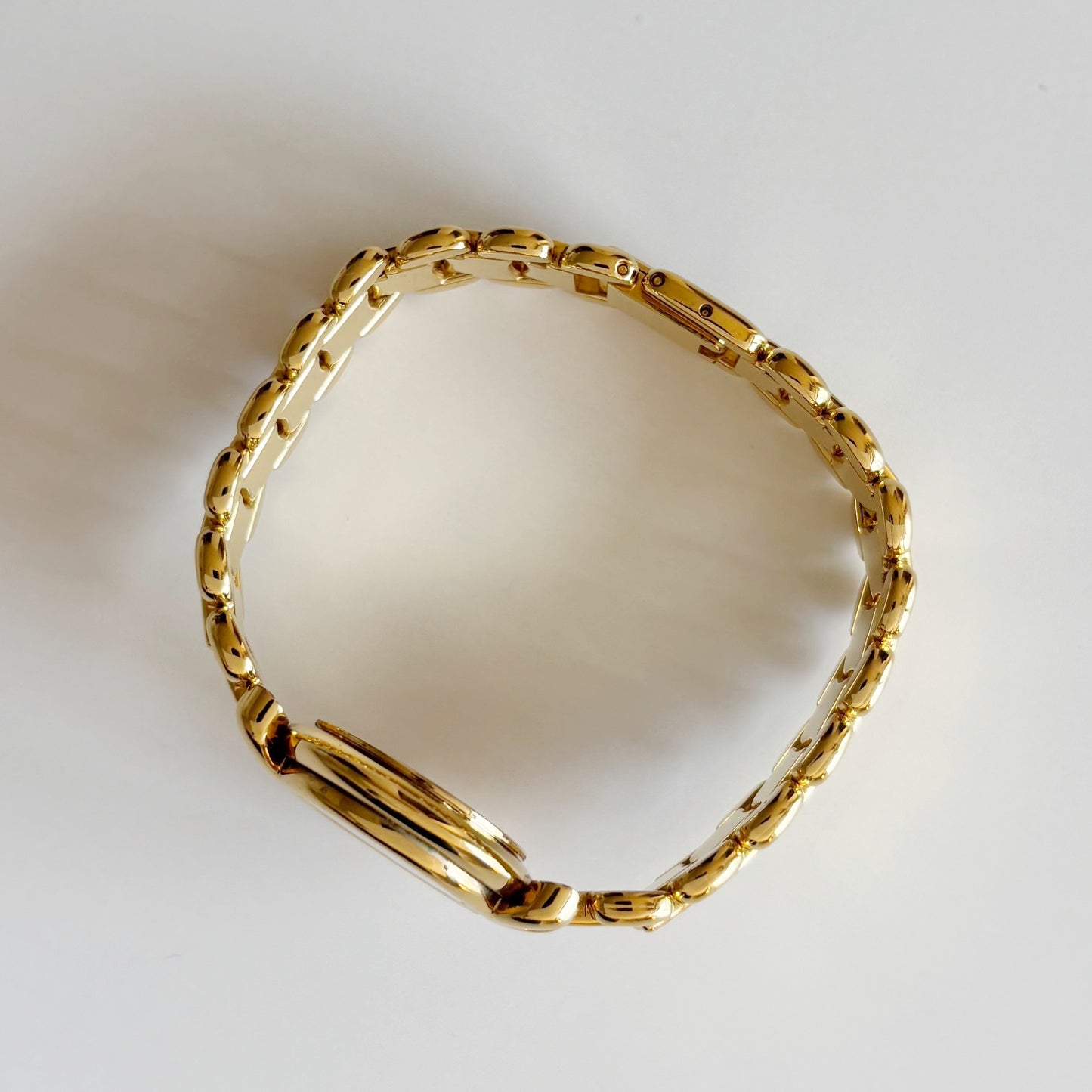 Fendi 1990s Seashell Dial Gold Plated Watch