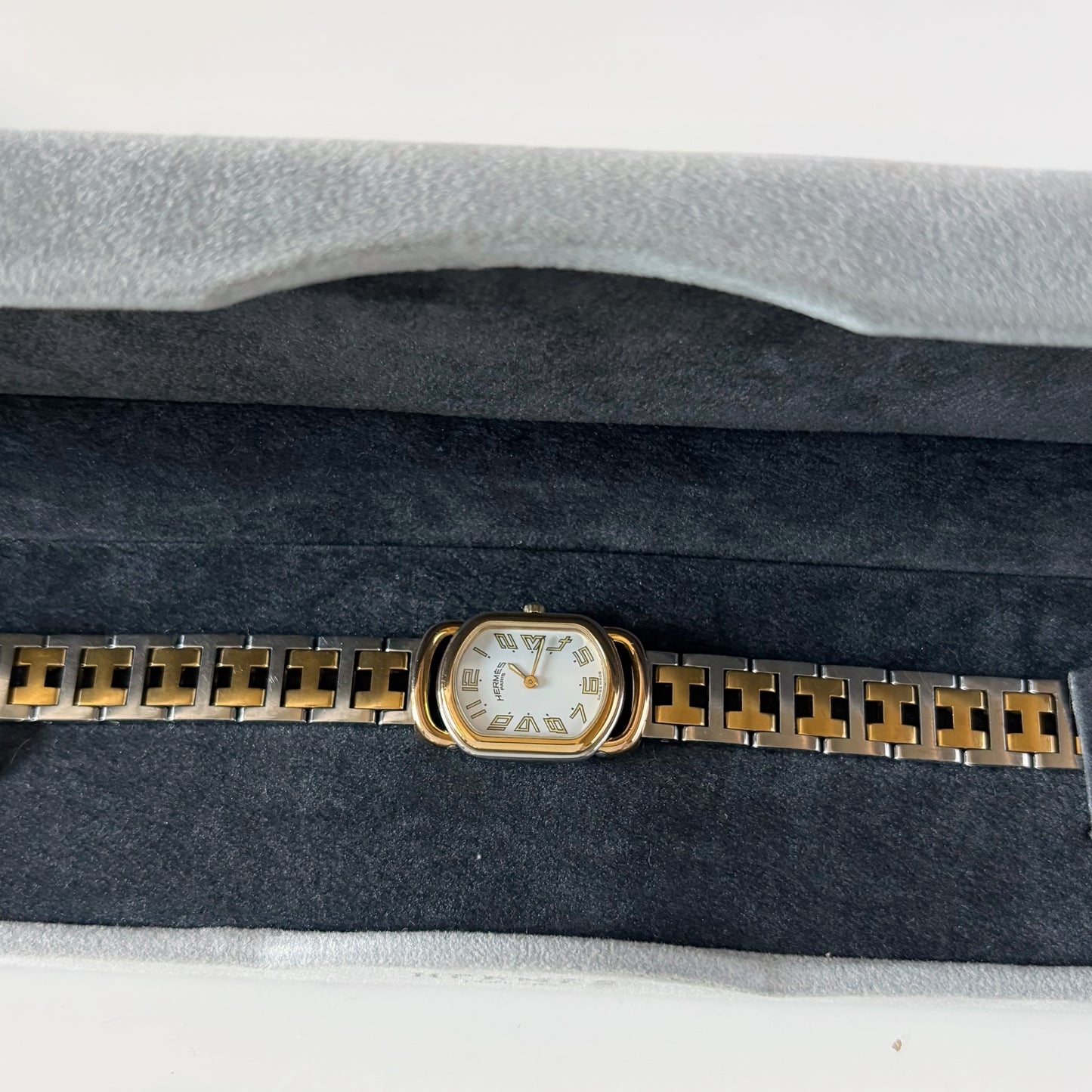 Hermes 1990s Rallye Two Tone Watch