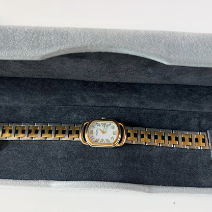 Hermes 1990s Rallye Two Tone Watch