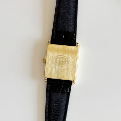 Gucci 1990s 18K Solid Gold Tank Watch