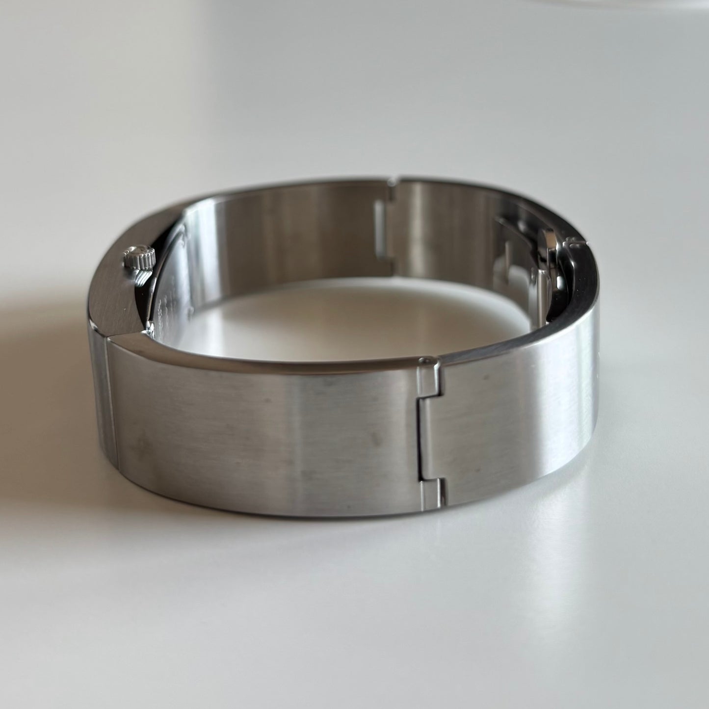 Gucci 1990s Silver Stainless steel Bangle Watch