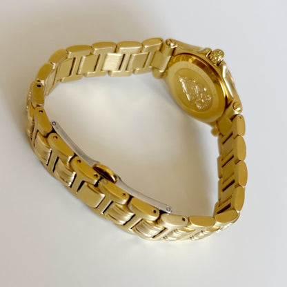 Gucci 1990s Date Gold Plated Watch