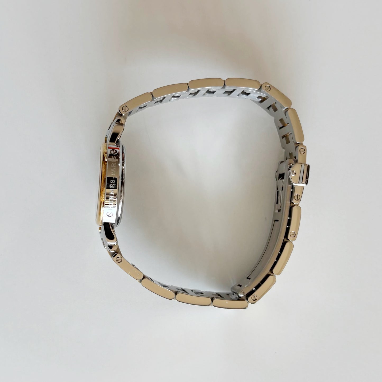 Hermes 1990s Clipper Date Round Dial Watch
