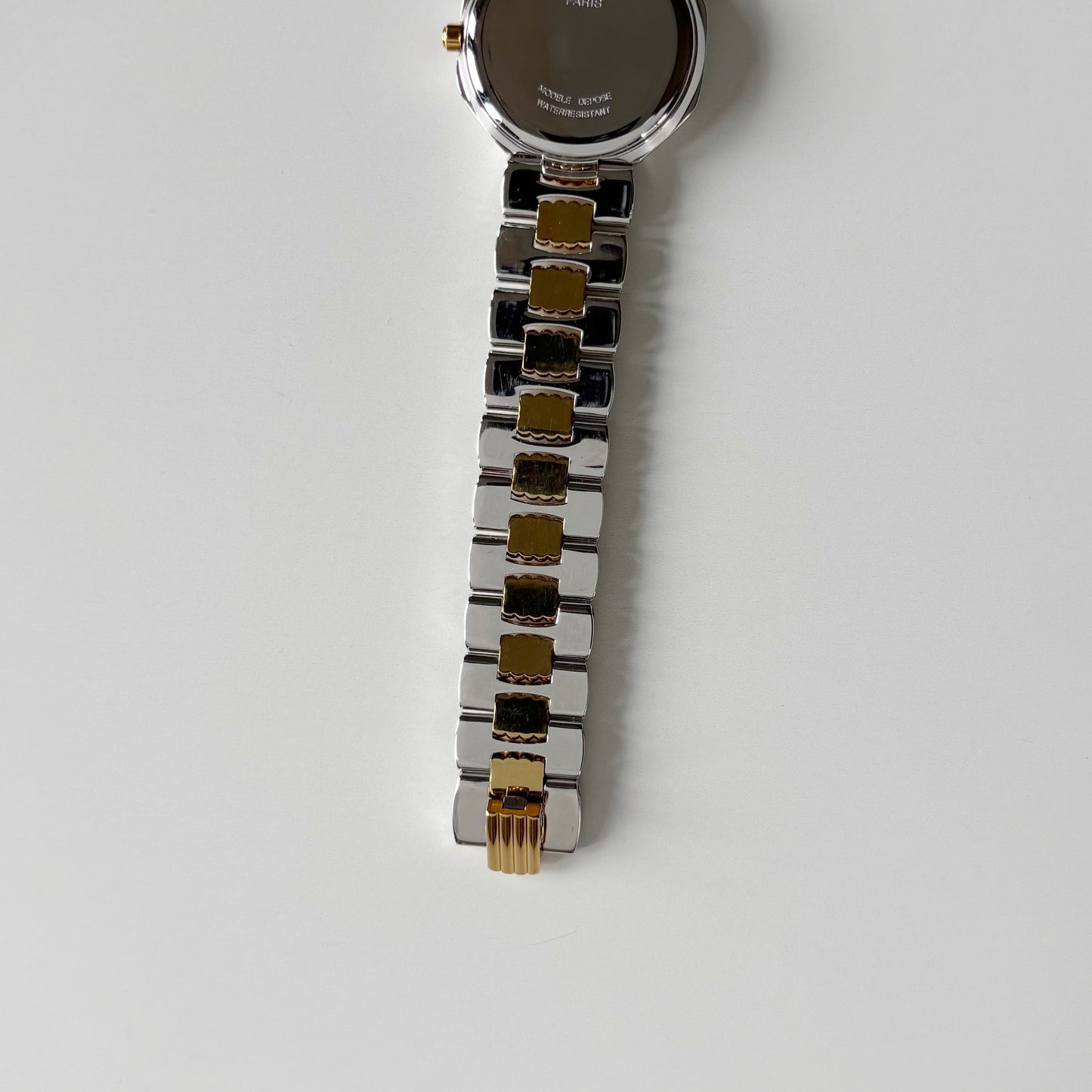 Dior 1990s Octagon Dial Two Tone Gold Plated Watch