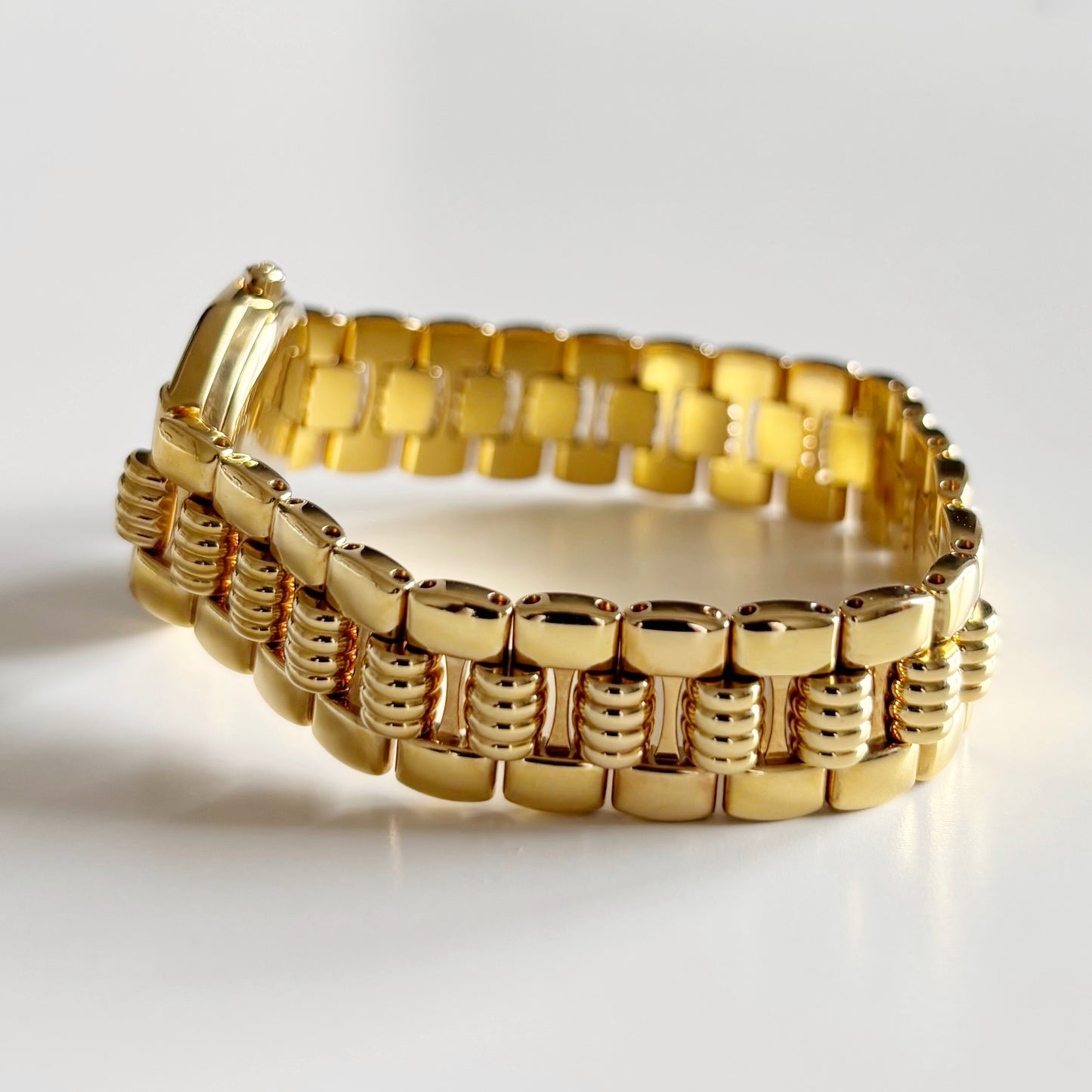 Dior 1990s Octagon Gold Plated Watch