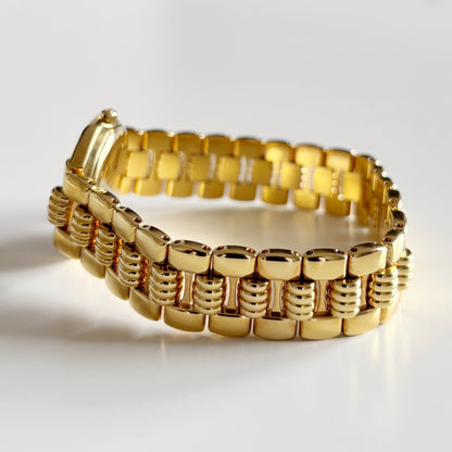 Dior 1990s Octagon Gold Plated Watch