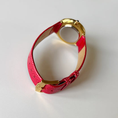 Dior 1990s Round Dial Gold Plated Watch