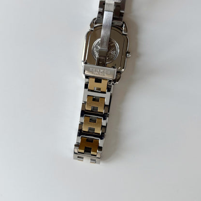 Hermes 1990s Rallye Two Tone Gold Plated Watch